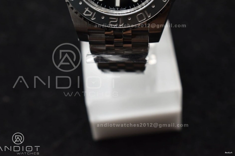 DD Jubilee FastDry Black Ceramic 1:1 Best GMT-Master Gray 878 GRNR Edition Clean Strap on 904L Steel 126710 II 0806